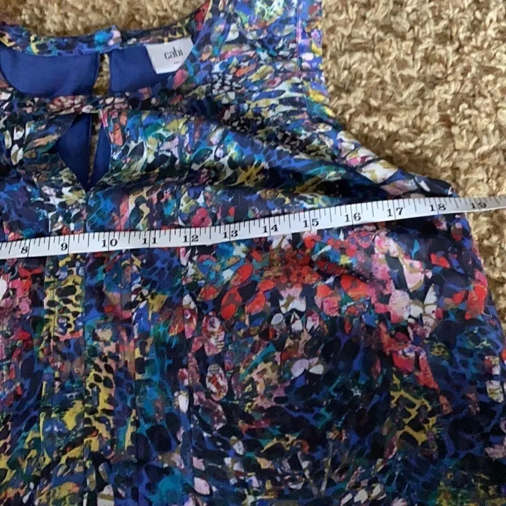 Cabi | Stained Glass Keyhole Blouse Tank 3093 | S